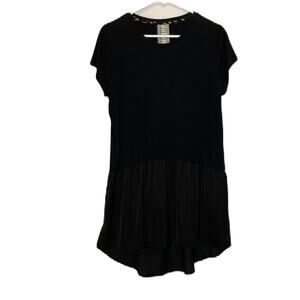 Dolan Left Coast Collection Black Tunic Length Top Size S